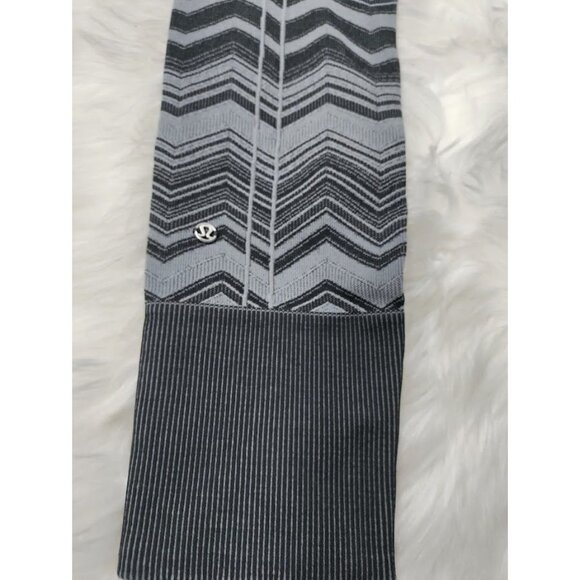 Lululemon Ebb To Street Seamless Pants Heather Black Slate Zig Zag Women's S/XS - Picture 3 of 9